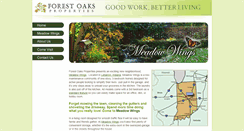 Desktop Screenshot of forestoaksproperties.com